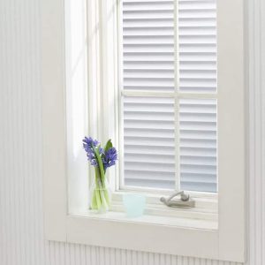 GlassSticker, öntapadó fólia modern redőnyök elegáns mintájában