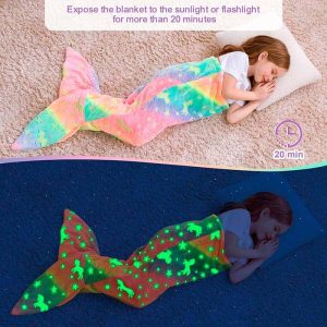 MermaidBlanket, halszárkötő alakú gyermek takaró