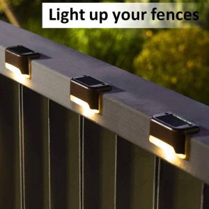 PatioLights, 4 részes vízálló, napelemes kerti LED lámpa készlet