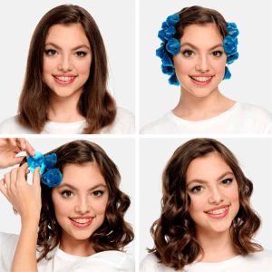 TopCurls, szilikon hajcsavarók a teljes és tartós fürtökért (20 db)